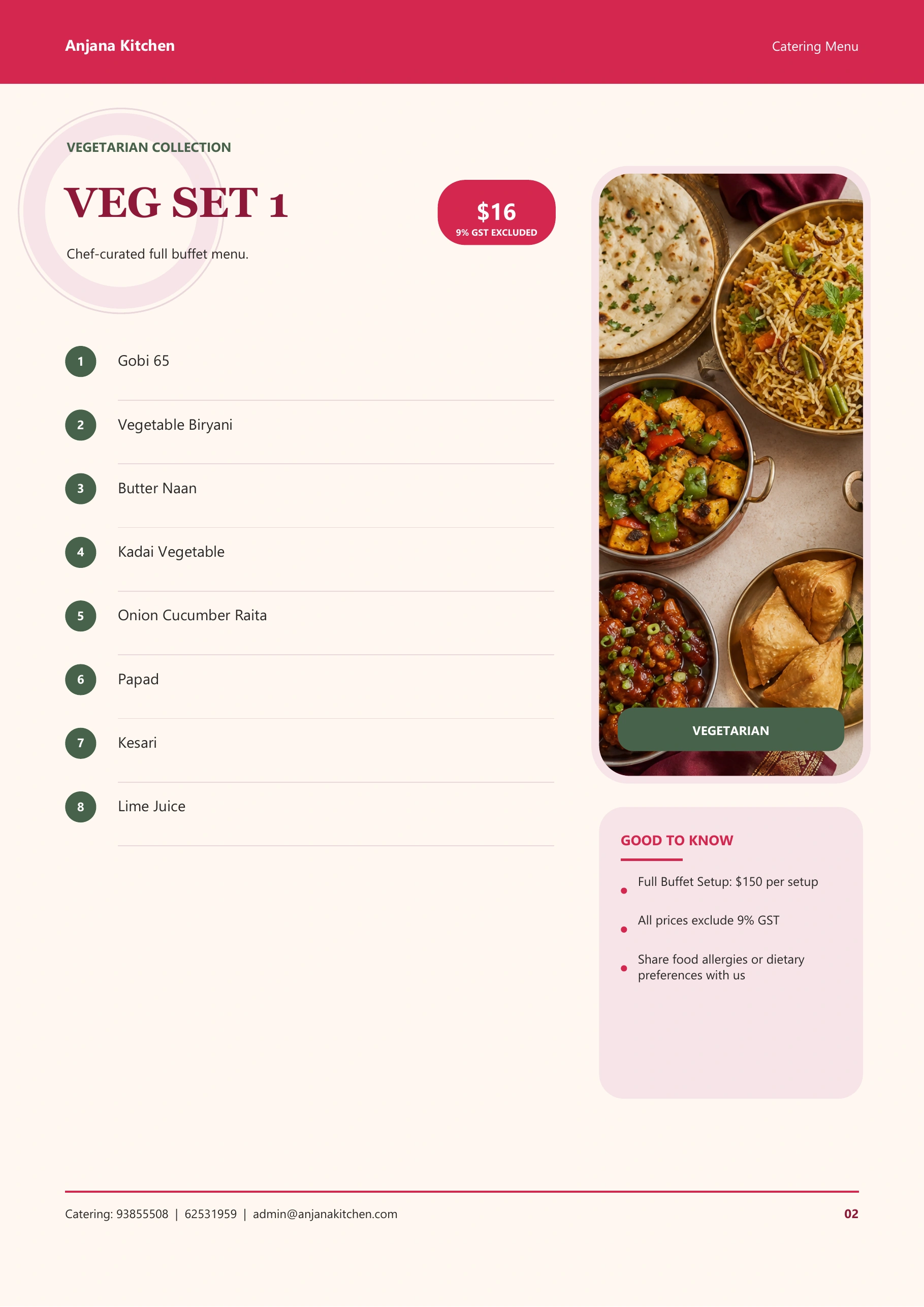Catering catalogue page 2