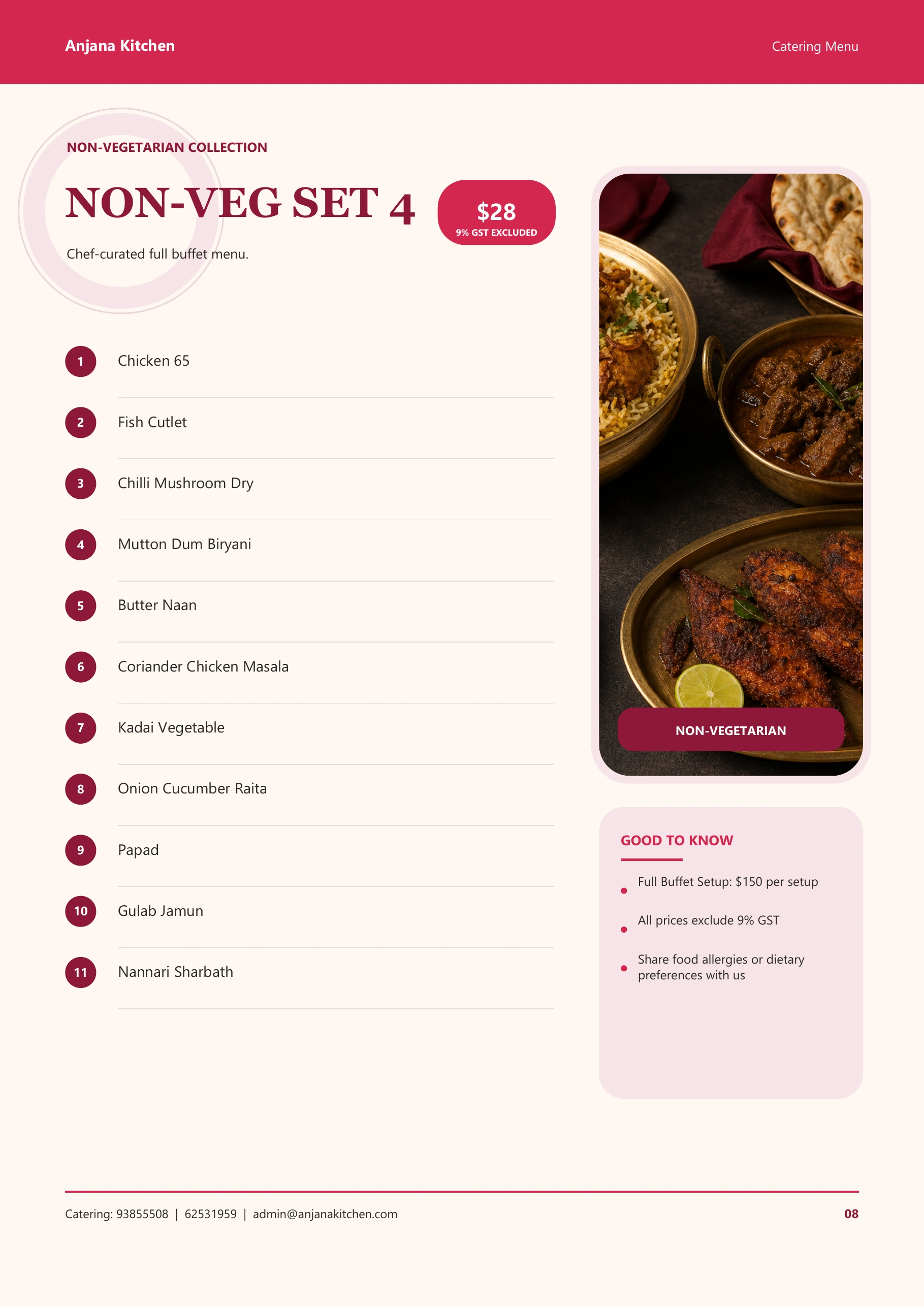 Catering catalogue page 8